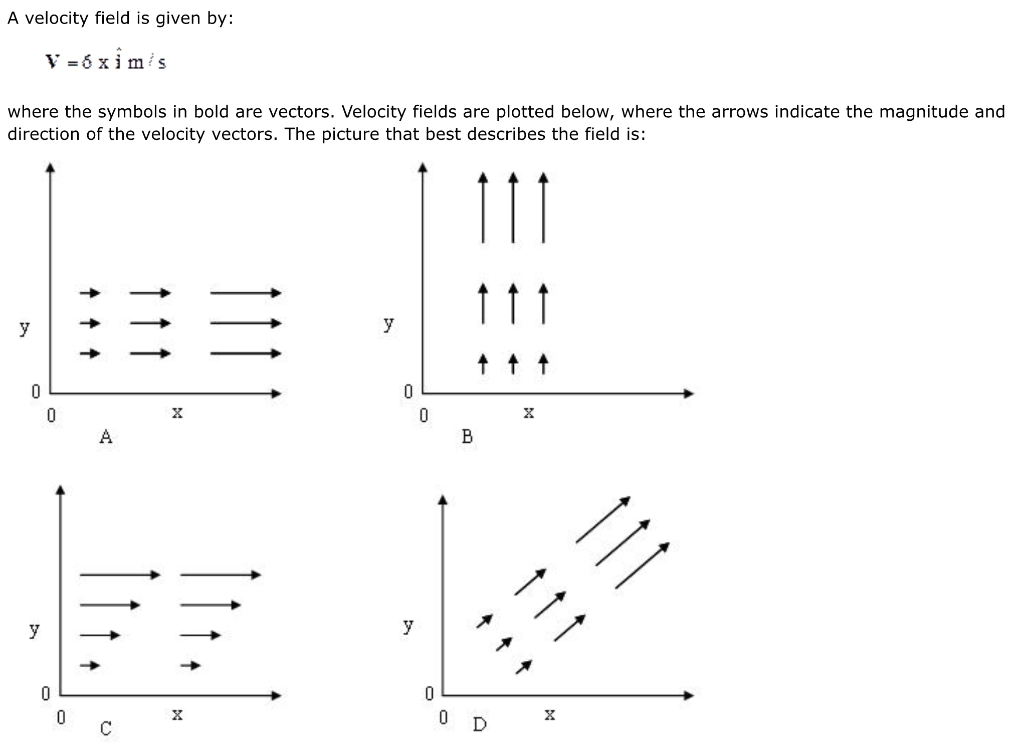 Solved A velocity field is given by: vróxim's where the | Chegg.com