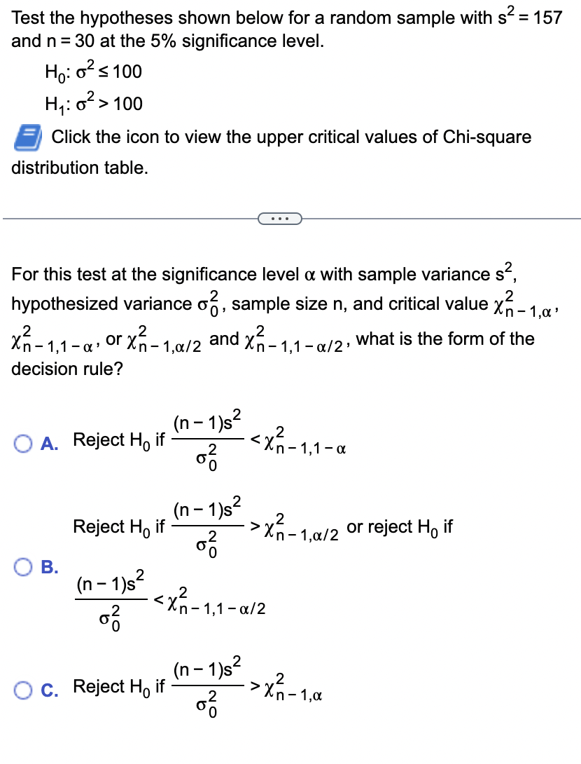 Solved Test the hypotheses shown below for a random sample | Chegg.com