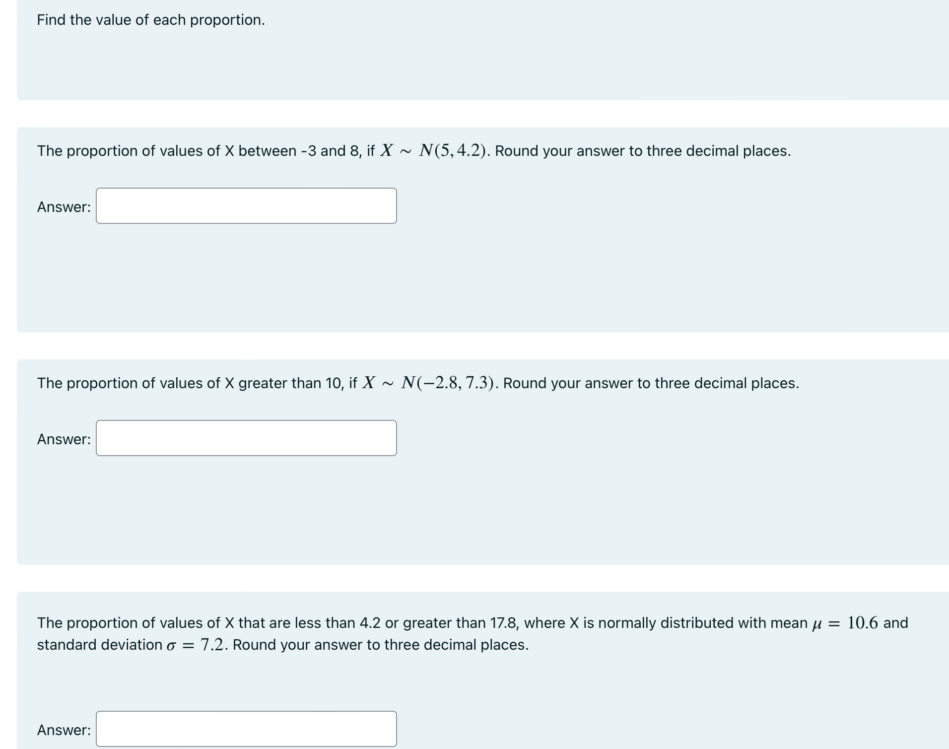 find the value of x in the proportion