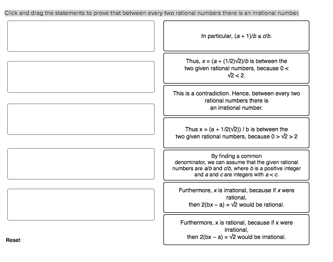 Between Every Two Rational Numbers There Is An Irrational Number