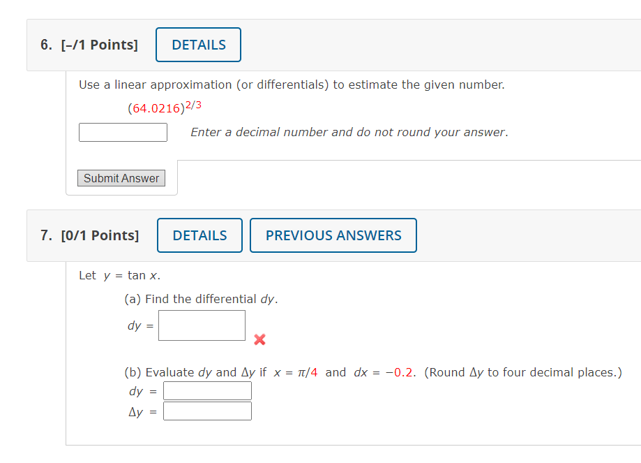 solved-use-a-linear-approximation-or-differentials-to-chegg