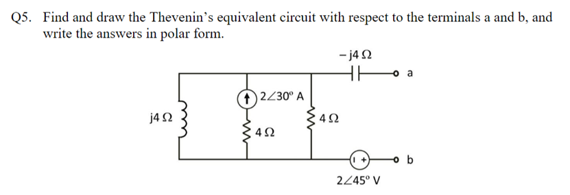 Solved Find and draw the Thevenin’s equivalent circuit with | Chegg.com