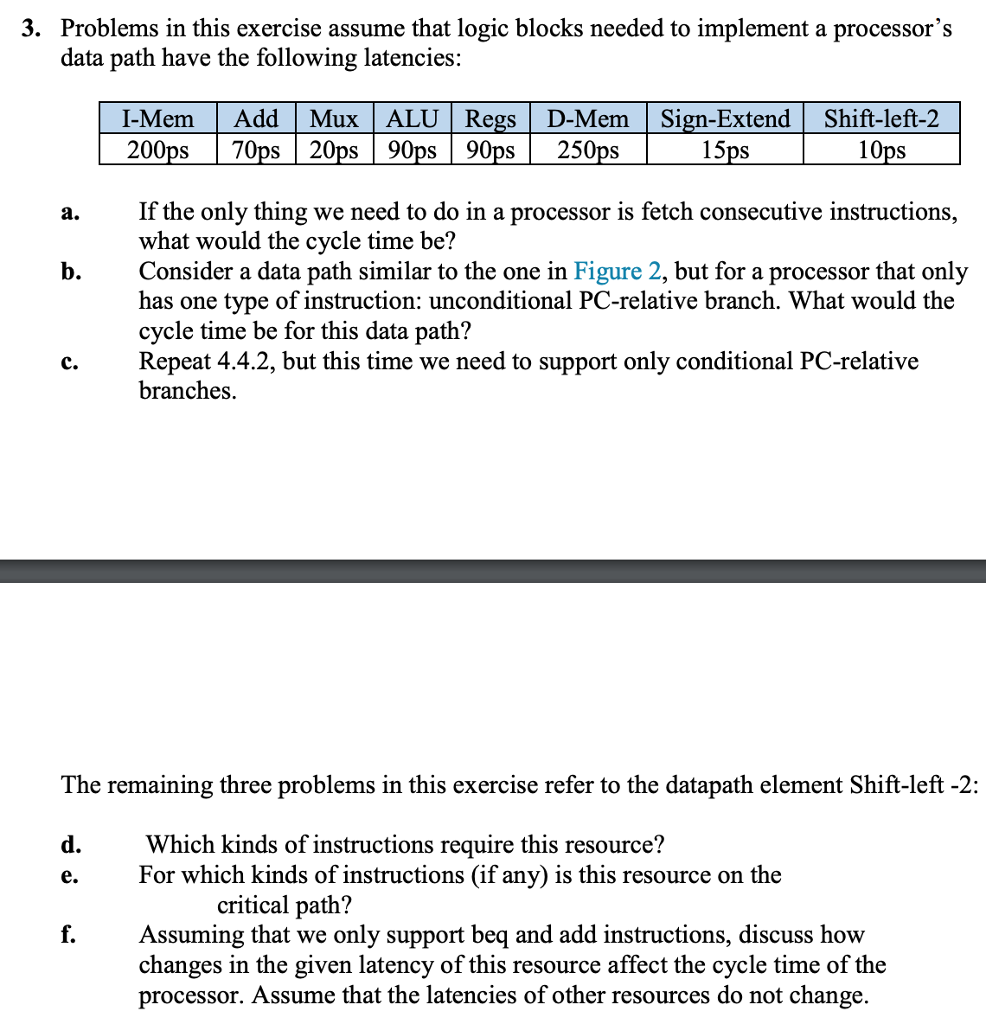 Solved 3. Problems in this exercise assume that logic blocks | Chegg.com