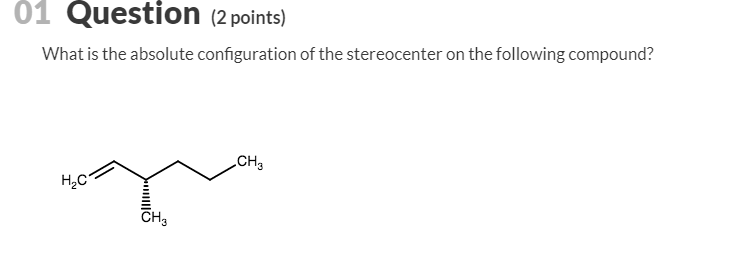 Solved 01 Question (2 points) What is the absolute | Chegg.com