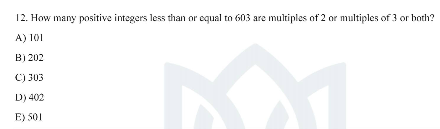 Solved 12. How many positive integers less than or equal to | Chegg.com