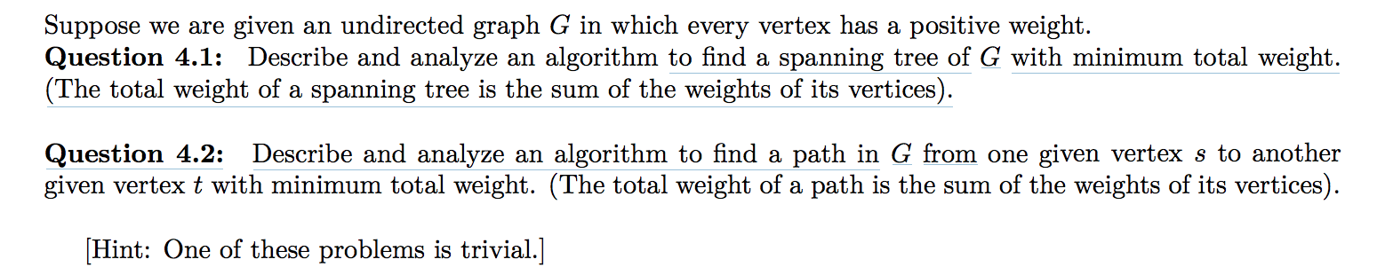 Solved Suppose we are given an undirected graph G in which | Chegg.com