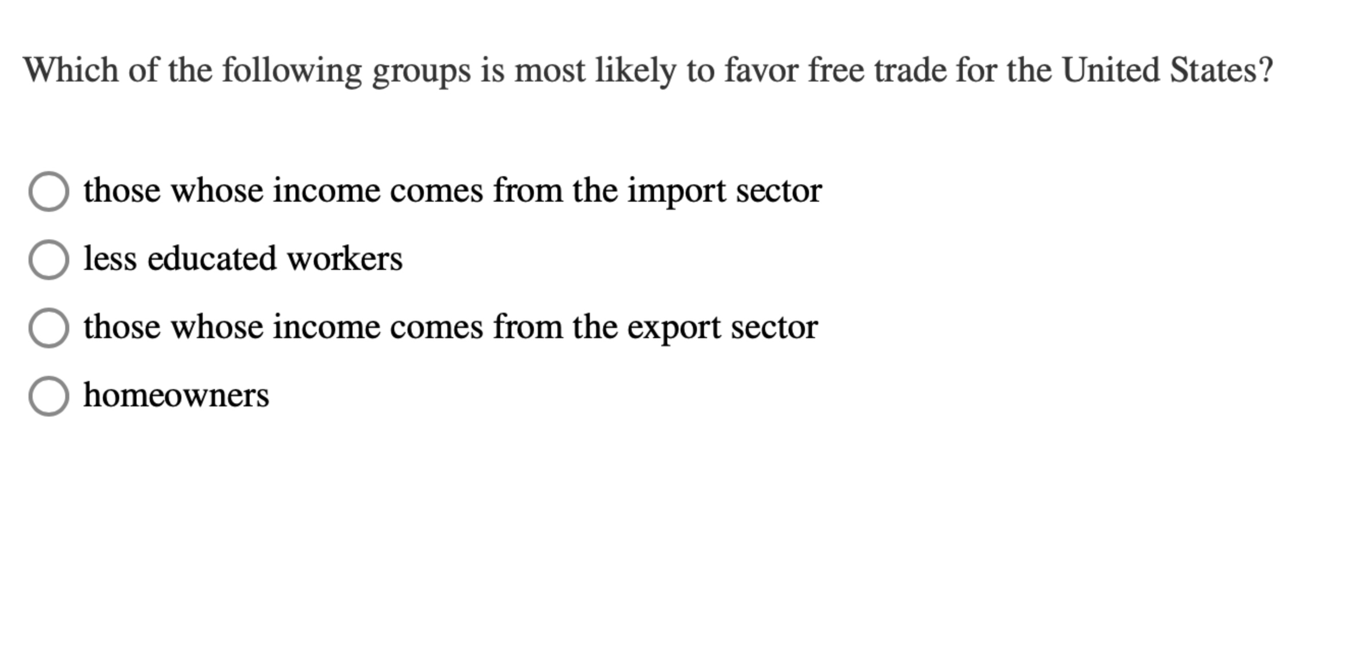 Solved This table represents autarky and free-trade | Chegg.com
