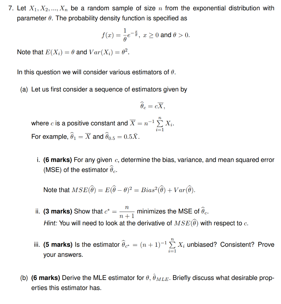 Solved] Let X1,X2,,Xn be a sequence of random samples from a