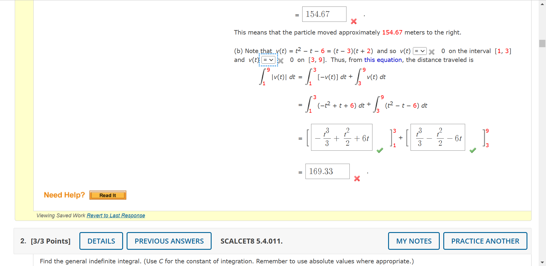 Solved EXAMPLE 6 A Particle Moves Along A Line So That Its | Chegg.com