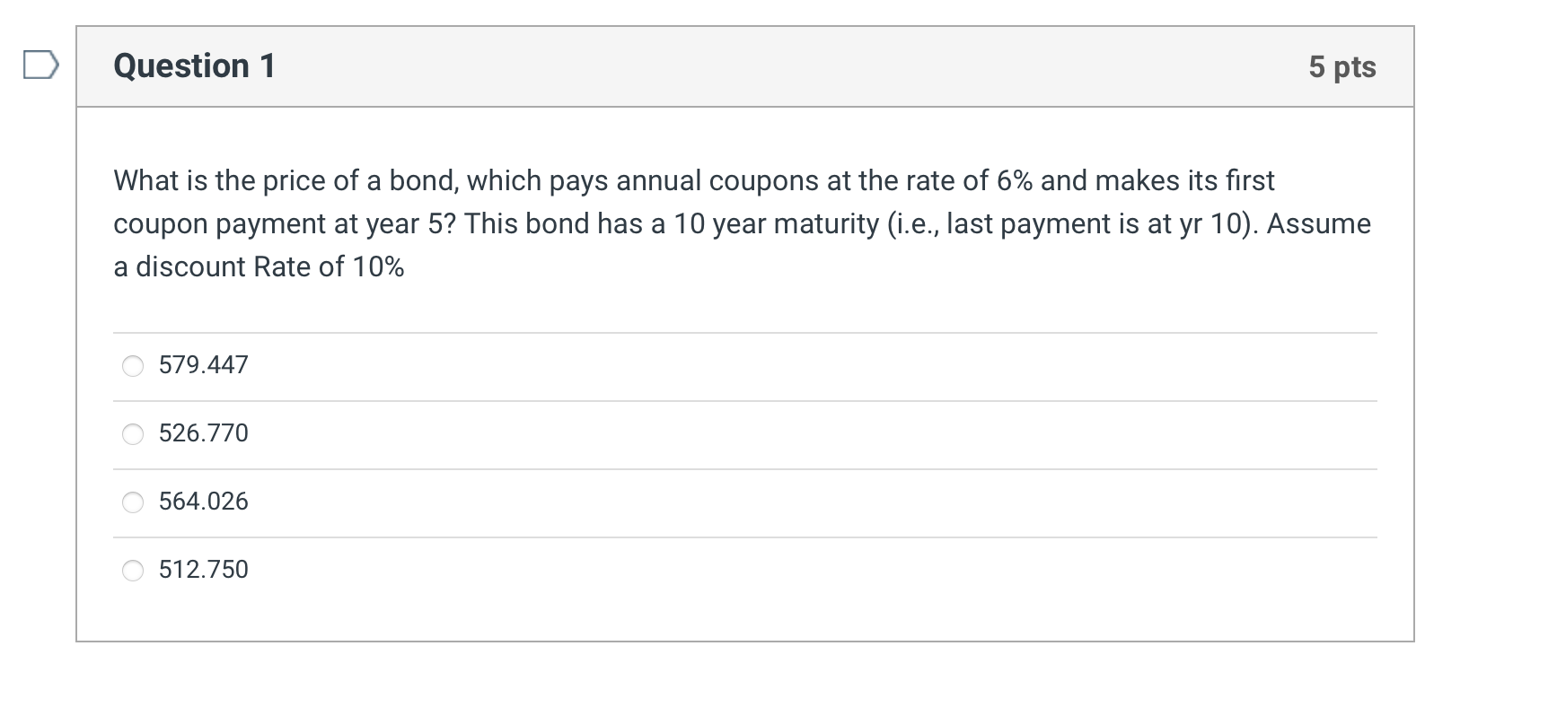 Solved Question 1 5 pts a What is the price of a bond, which | Chegg.com