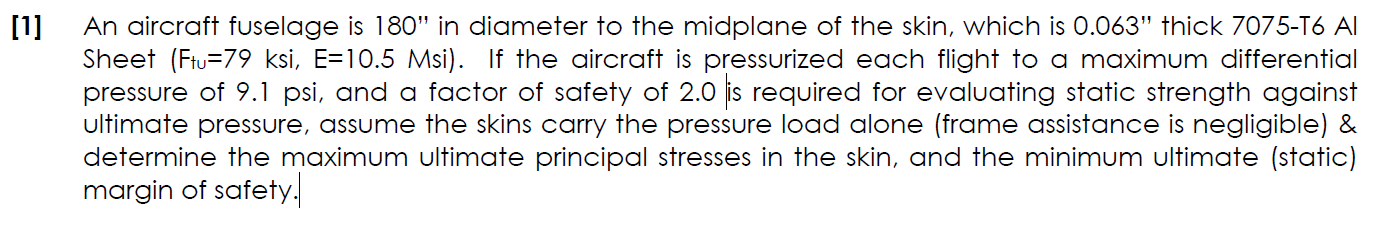 Solved [1] An aircraft fuselage is 180