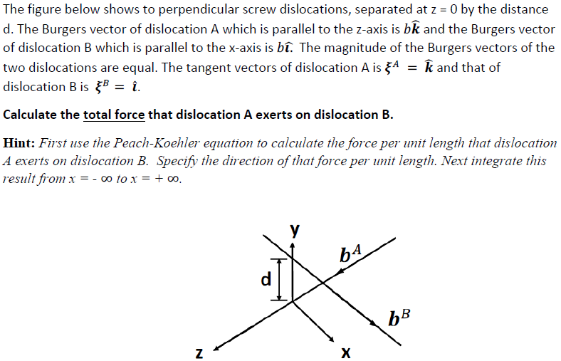 The figure below shows to perpendicular screw | Chegg.com