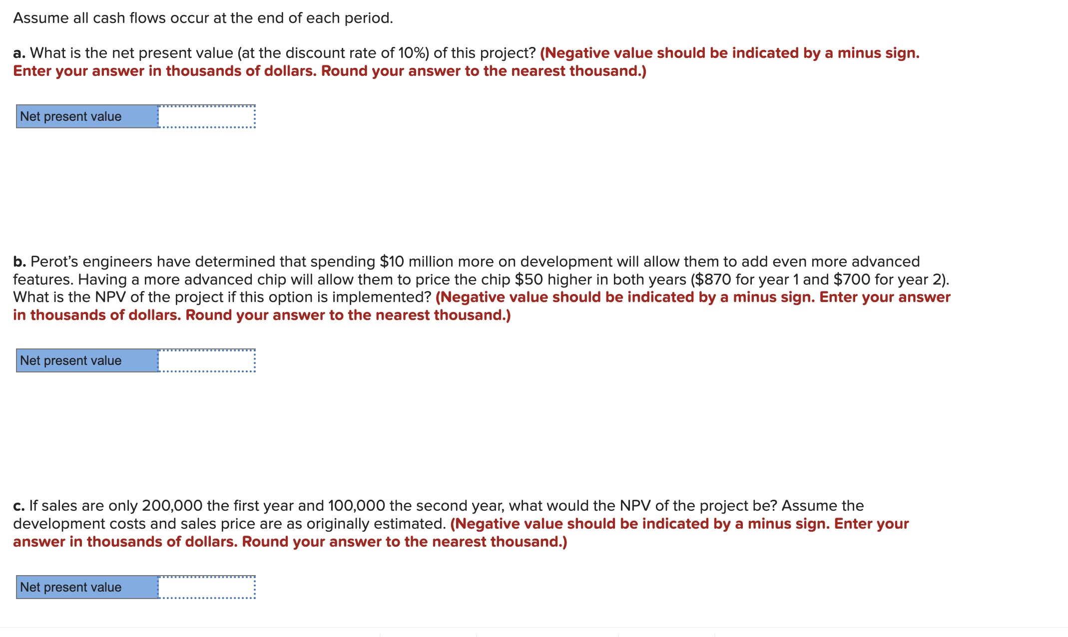 Solved perot corporation is developing a new cpu chip based chegg