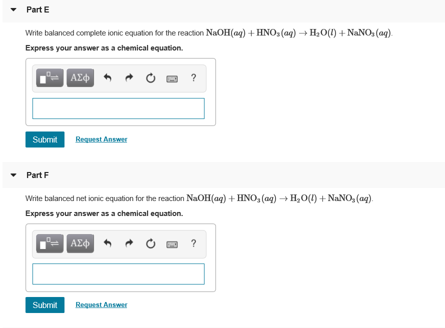 Solved Write Balanced Complete Ionic And Net Ionic Equations 5069