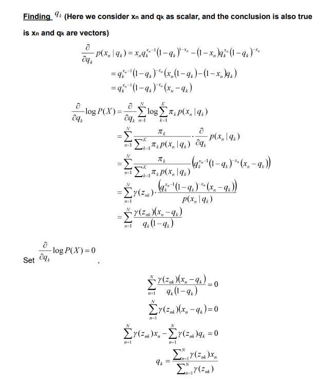 Solved A Bernoulli Mixture Model (BMM) is a probabilistic | Chegg.com