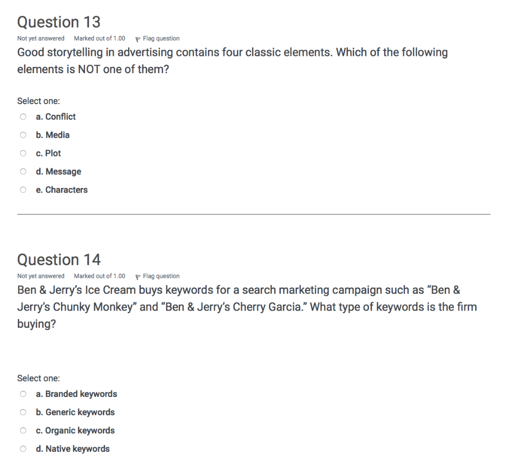 Solved Question 13 Not Yet Answered Marked Out Of 1.00 P | Chegg.com