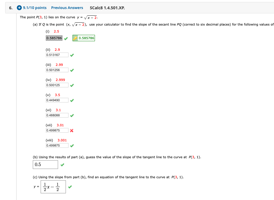 Solved 3. 8/10 points Previous Answers Calc8 1.4.003. The | Chegg.com