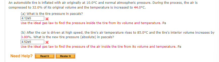 Solved An Automobile Tire Is Inflated With Air Originally At 