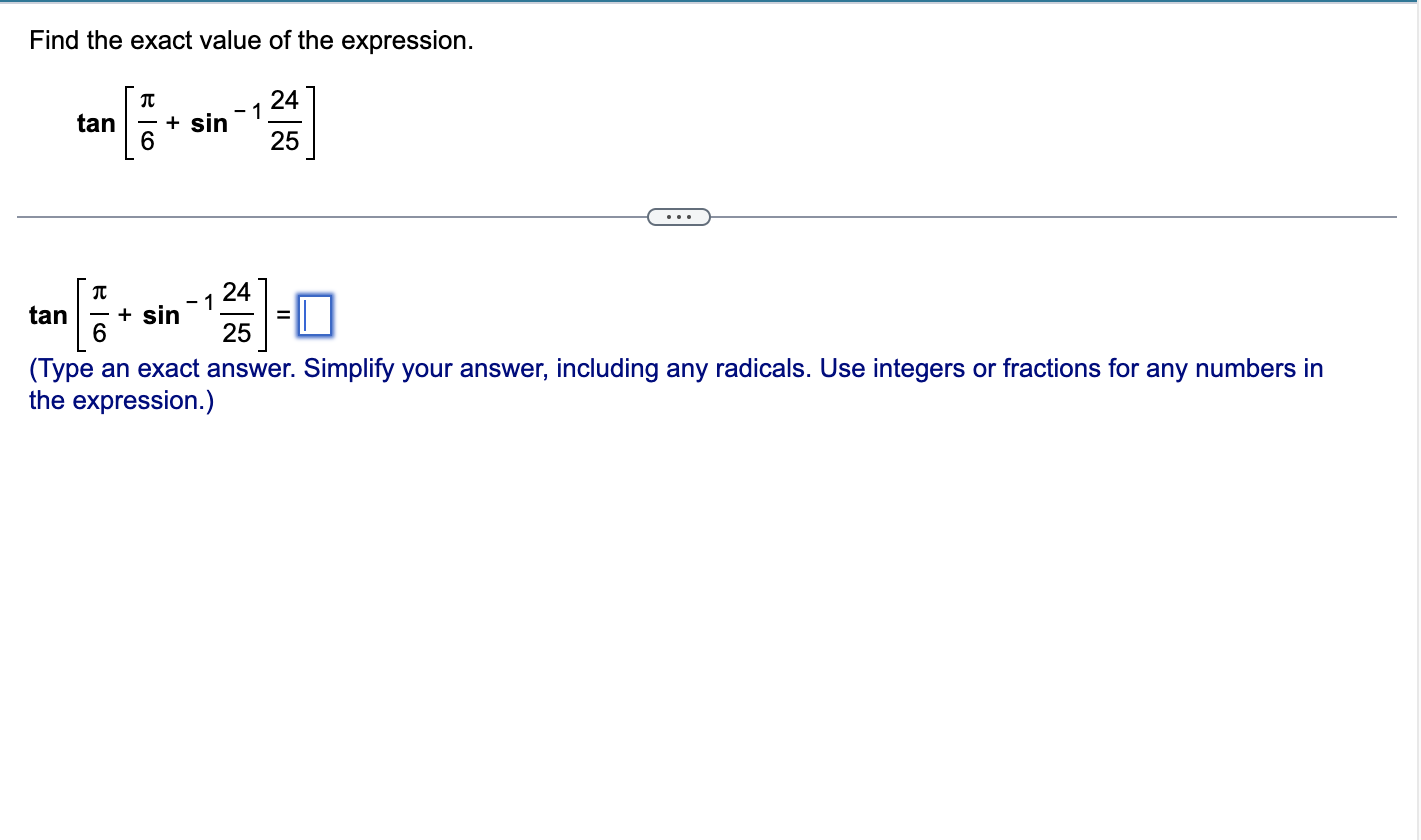 Solved Find the exact value of the | Chegg.com