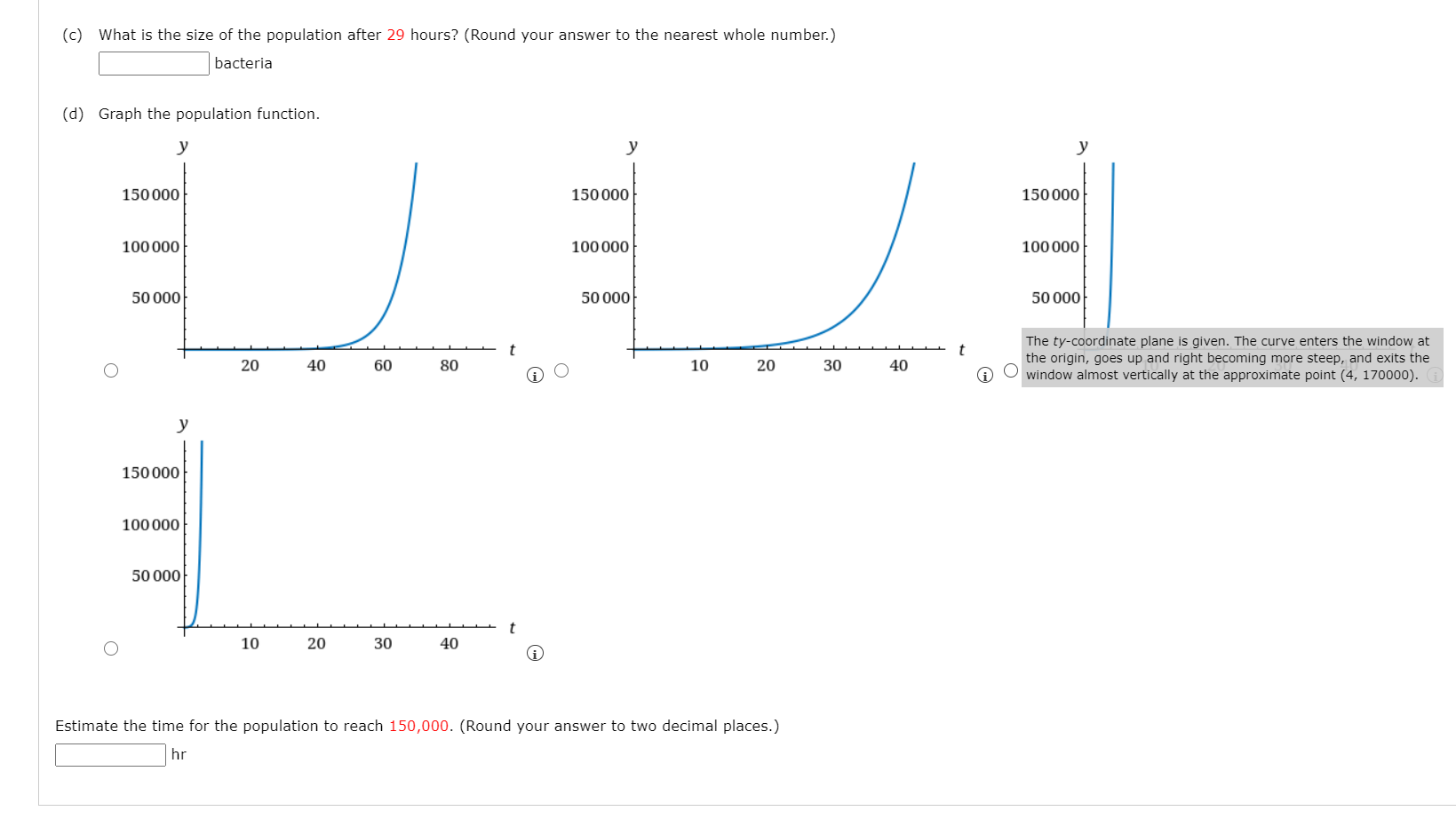 Solved Under Ideal Conditions A Certain Bacteria Population | Chegg.com