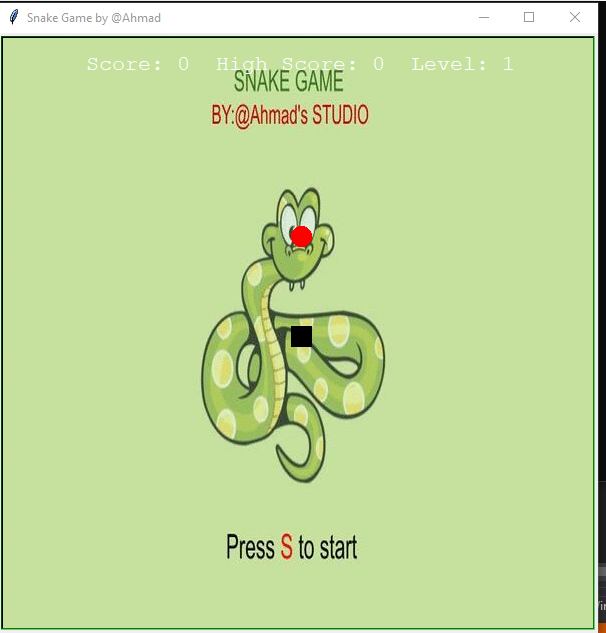 Solved hello I am making a snake game using python and | Chegg.com