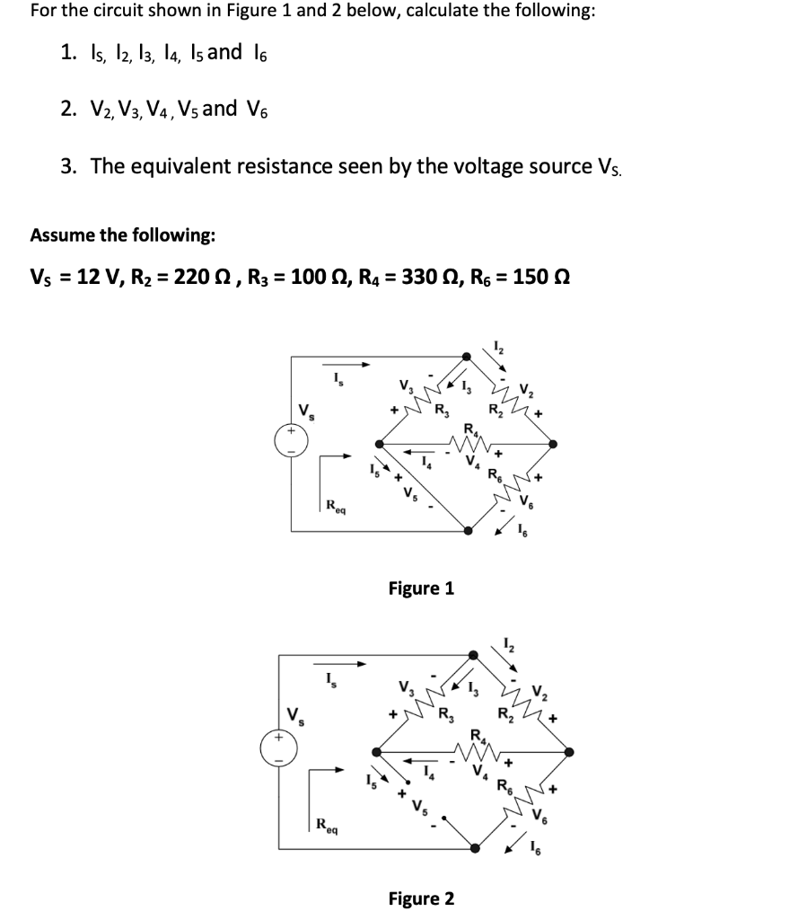 Solved For the circuit shown in Figure 1 and 2 below, | Chegg.com