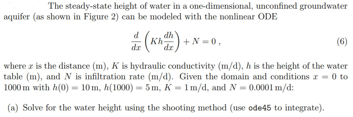 The Steady-state Height Of Water In A 