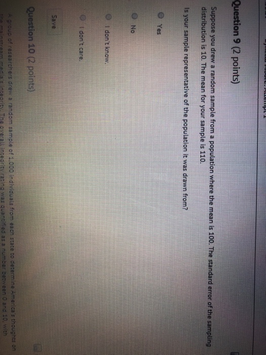 Solved Question 9 (2 points) Suppose you drew a random | Chegg.com