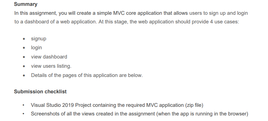 Summary In this assignment, you will create a simple | Chegg.com