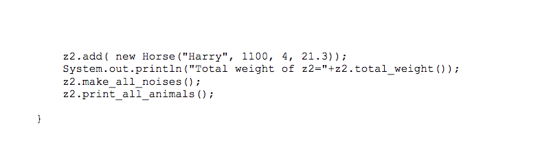Zoo Problem You run a zoo which contains Animals. So | Chegg.com