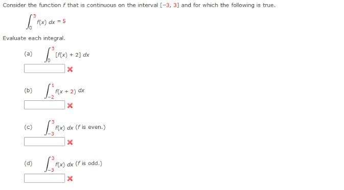 Solved ∫03f X Dx 5 Evaluate Each Integral A ∫03[f X 2]dx