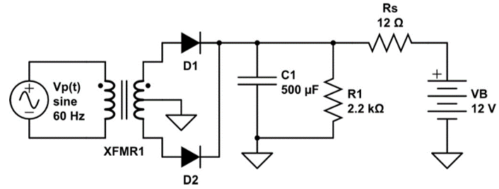 Solved A-Calculate the DC current that circulates in the | Chegg.com