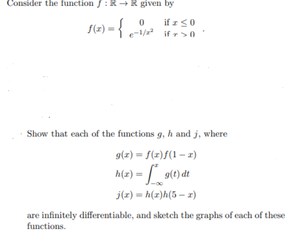 Solved Consider The Function Rr Given By 0 If 0 1 C Chegg Com