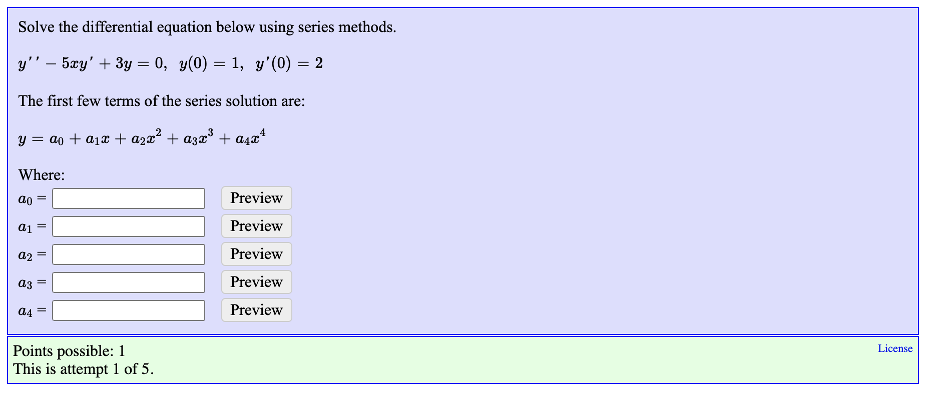 Solved Solve the differential equation below using | Chegg.com