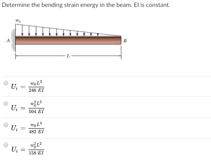 Beam Bending Strain Energy - The Best Picture Of Beam