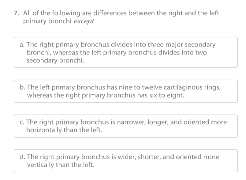 Solved 7. All of the following are differences between the | Chegg.com