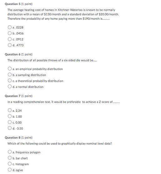 Solved MULTIPLE CHOICE Choose the BEST answer to each of the | Chegg.com