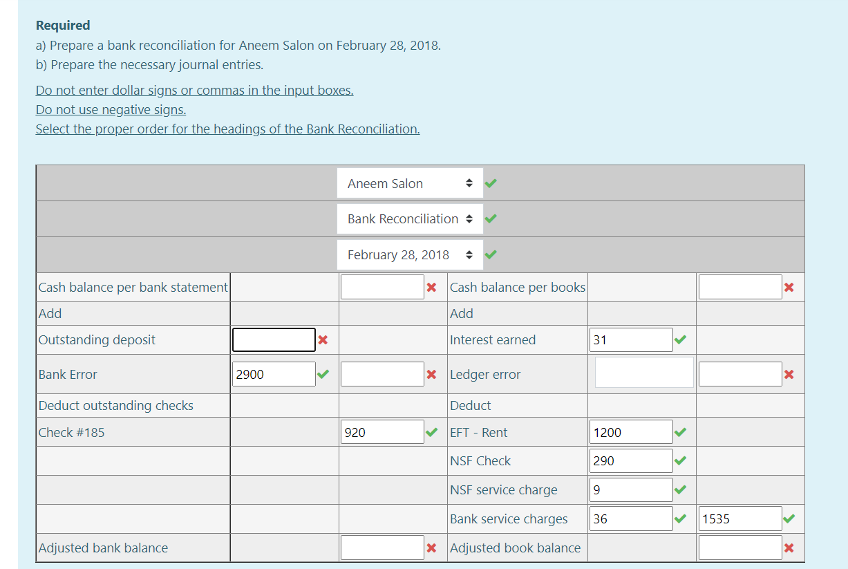 Solved Consider the following general ledger and bank