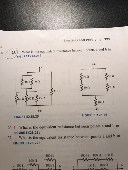 Solved What is the equivalent resistance between points a | Chegg.com