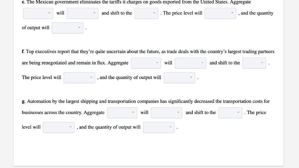 Solved Aggregate Demand and Aggregate Supply - Work It Out | Chegg.com