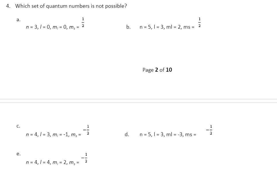 solved-4-which-set-of-quantum-numbers-is-not-possible-a-chegg