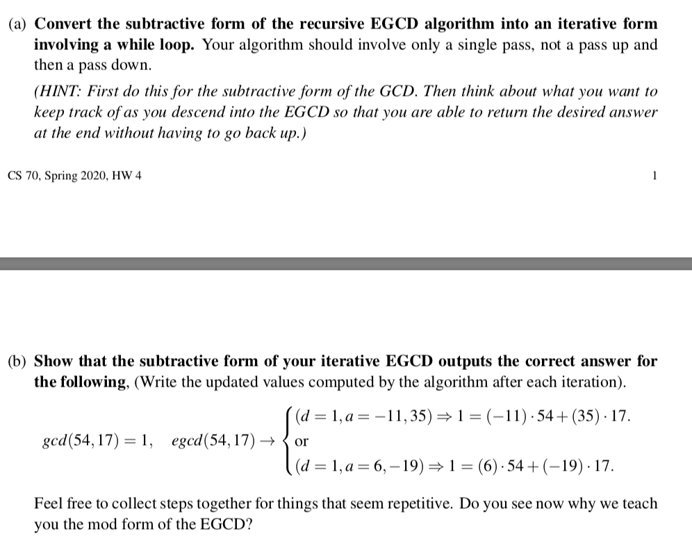 a-convert-the-subtractive-form-of-the-recursive-chegg