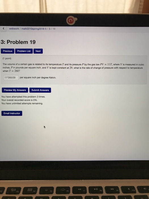 Solved webwork/math2210spring2018-5/3/19 3: Problem 19 | Chegg.com