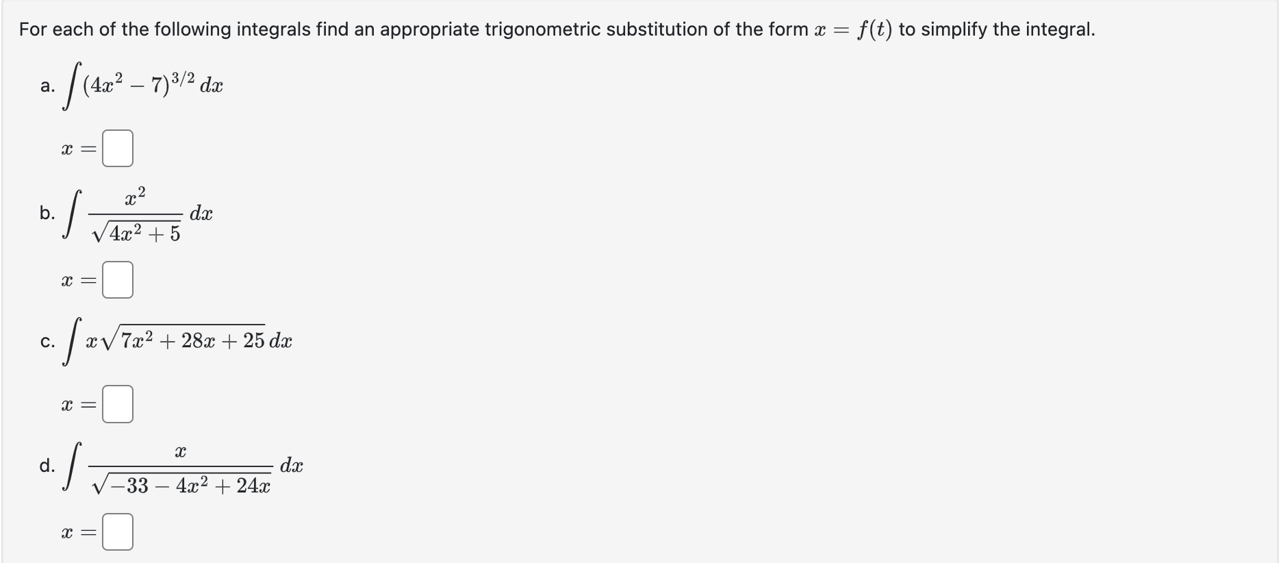 solved-for-each-of-the-following-integrals-find-an-chegg