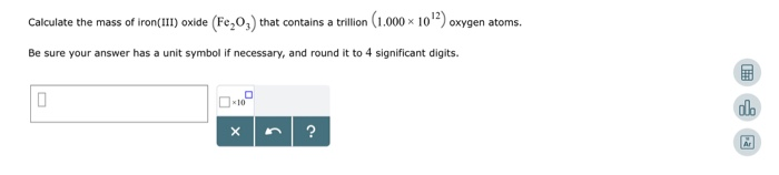 calculate the molecular mass of iron iii oxide fe2o3