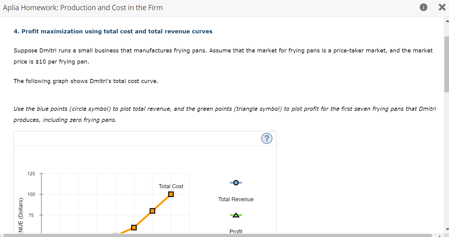 aplia homework production and cost in the firm