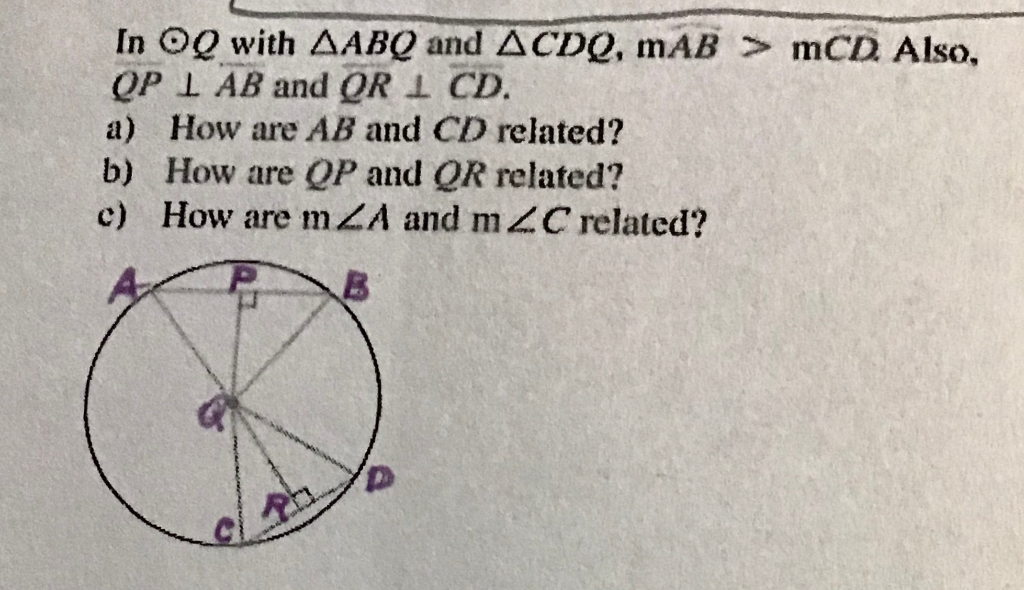 1. In Exercises 1 to 8, use the figure provided. 1. | Chegg.com