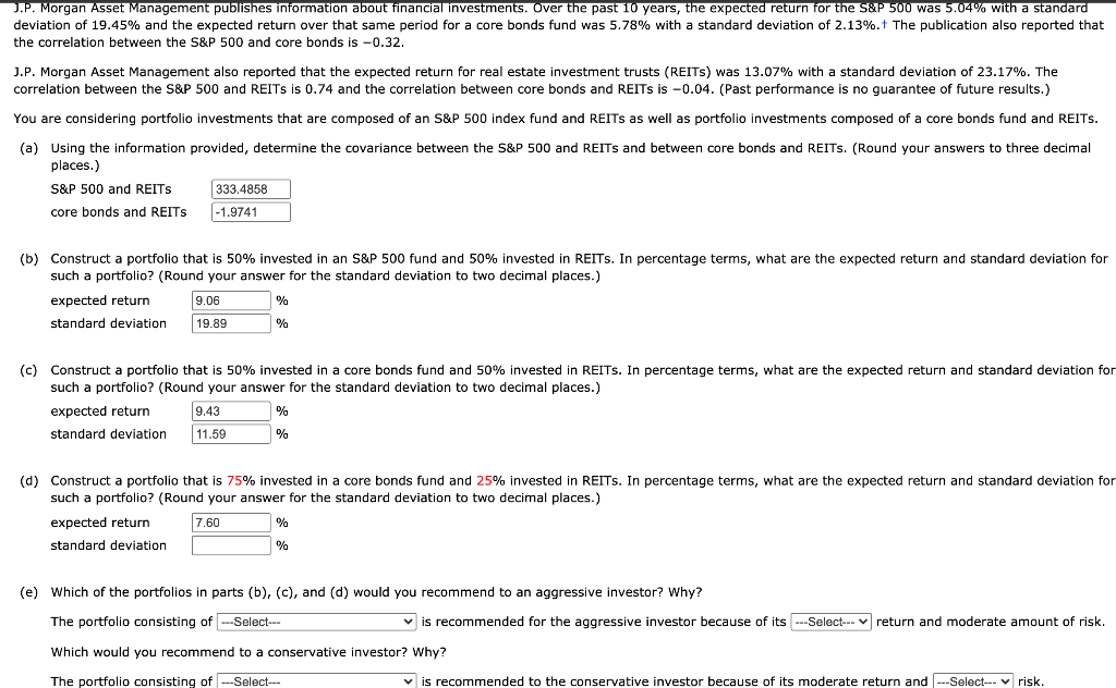 Solved J.P. Asset Management publishes information