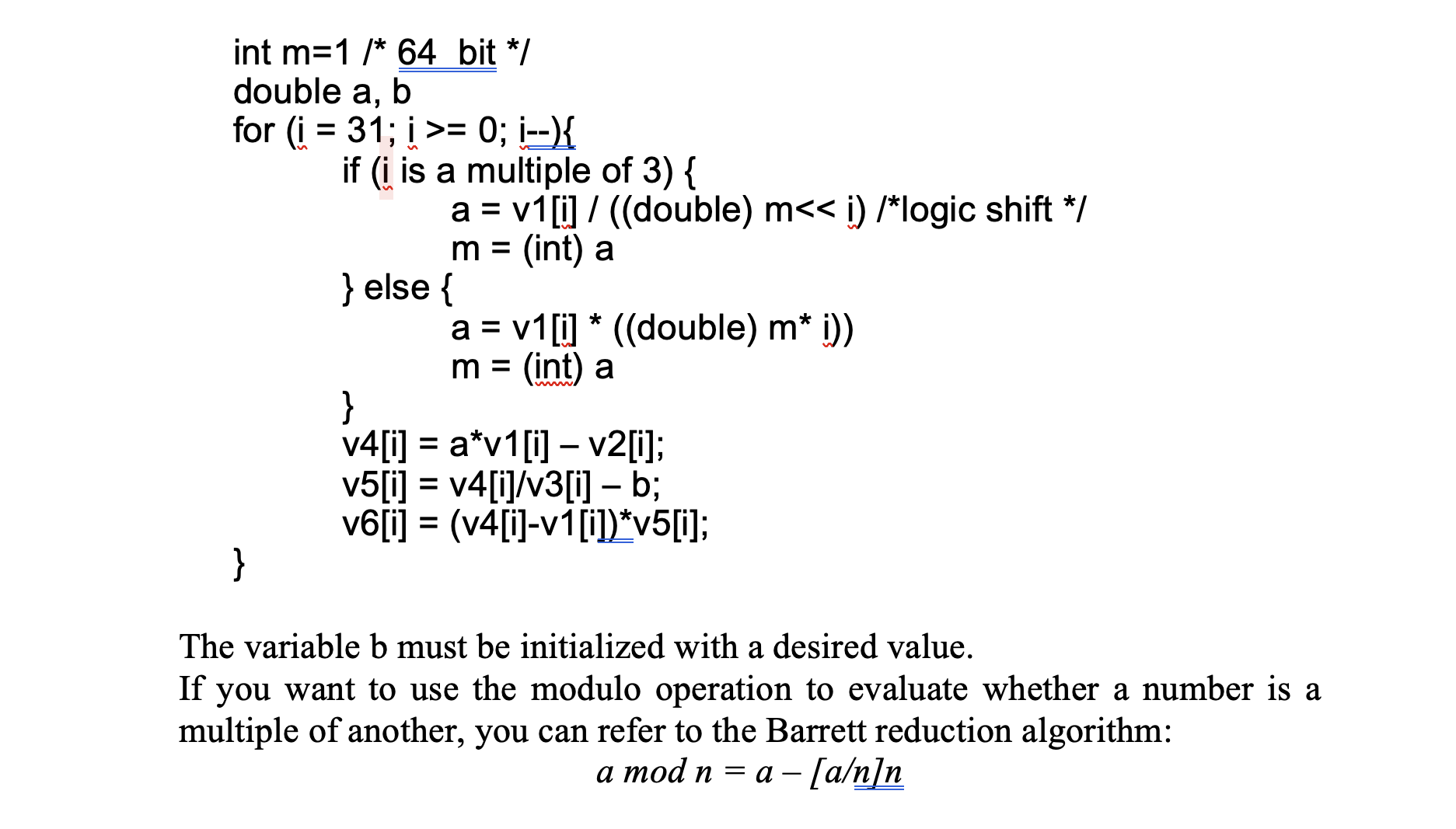 Transform the high level code to ﻿MIPS assembly