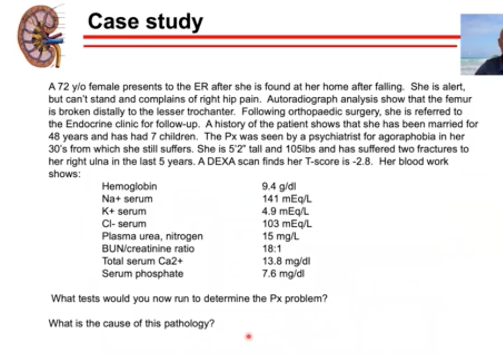 Solved Case study A 72 y/o female presents to the ER after | Chegg.com